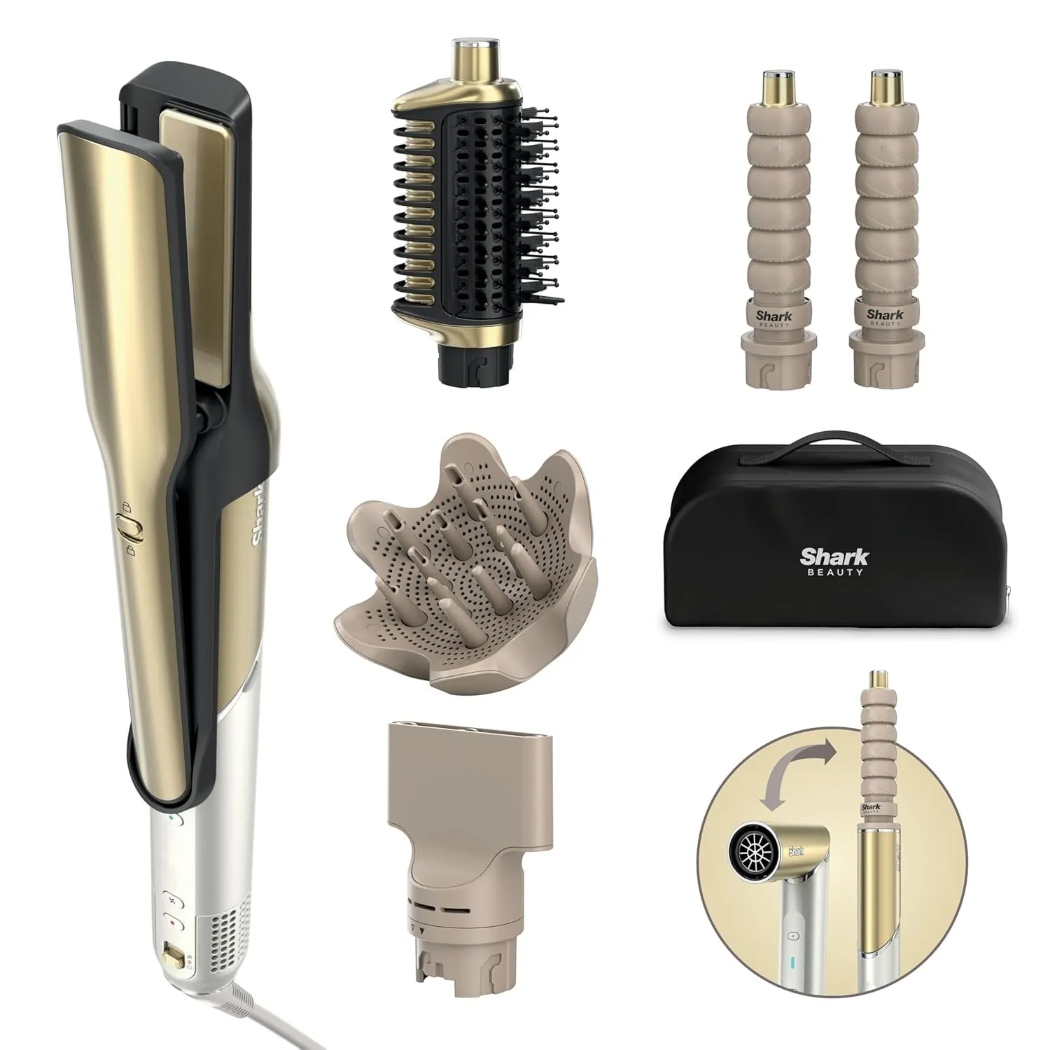 Shark Glam Multistyler und Haartrockner für glatte Haare