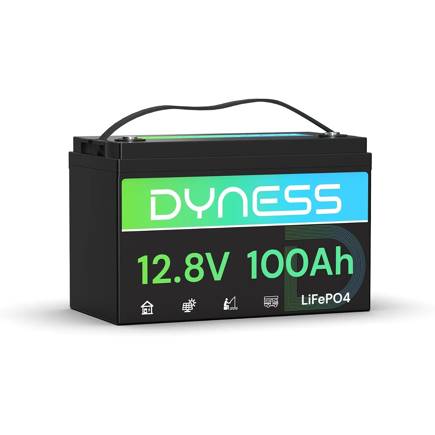 Dyness LiFePO4 12V 100Ah Lithium Batterie mit 100A BMS, Niedertemperaturschutz, Max.15000 Zyklen, 12V Lithium Solar Bat…