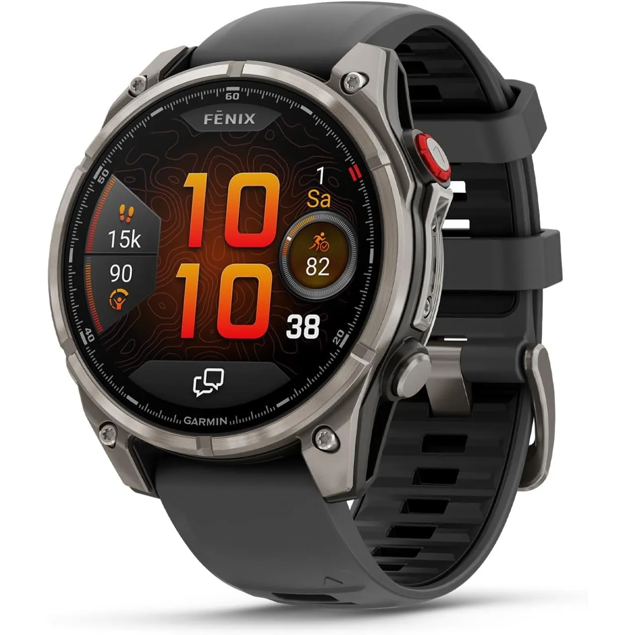 Garmin Fenix 8 Pro 47mm AMOLED - Multisport-Smartwatch, 1,4" Touchdisplay, bis zu 15 Tage Akkulaufzeit, Karten, 80+ Spo…