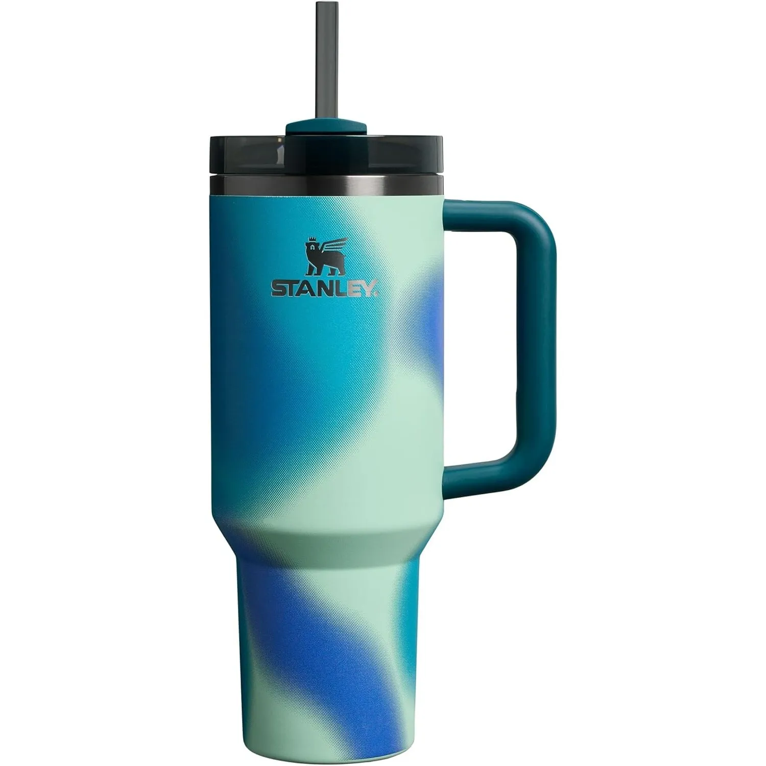 STANLEY 1913 Quencher H2.0 FlowState Trinkbecher 1.18L - Coastal Teal Motion