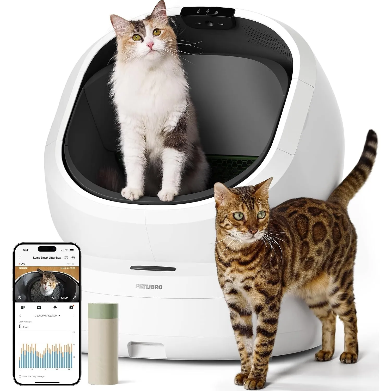 PETLIBRO Luma Katzenklo Selbstreinigend mit AI-Kamera
