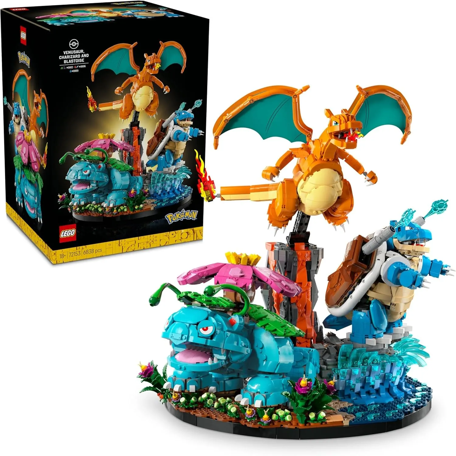 LEGO Pokémon Bisaflor, Glurak und Turtok 72153
