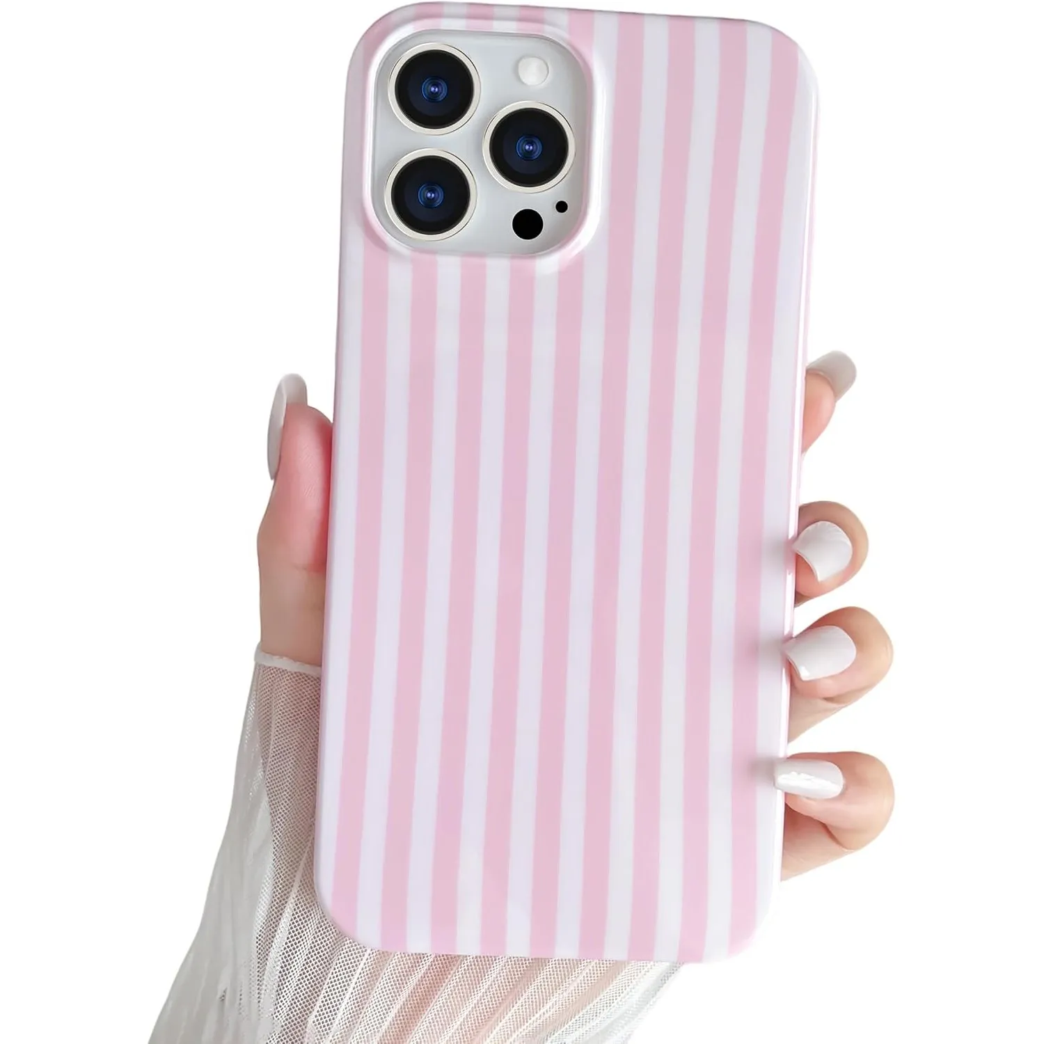 Kompatibel mit iPhone 13 Pro Hülle, Süßes Striped Handyhülle, Weiches TPU, Schlanke, Stoßfeste Telefonabdeckung für Fra…