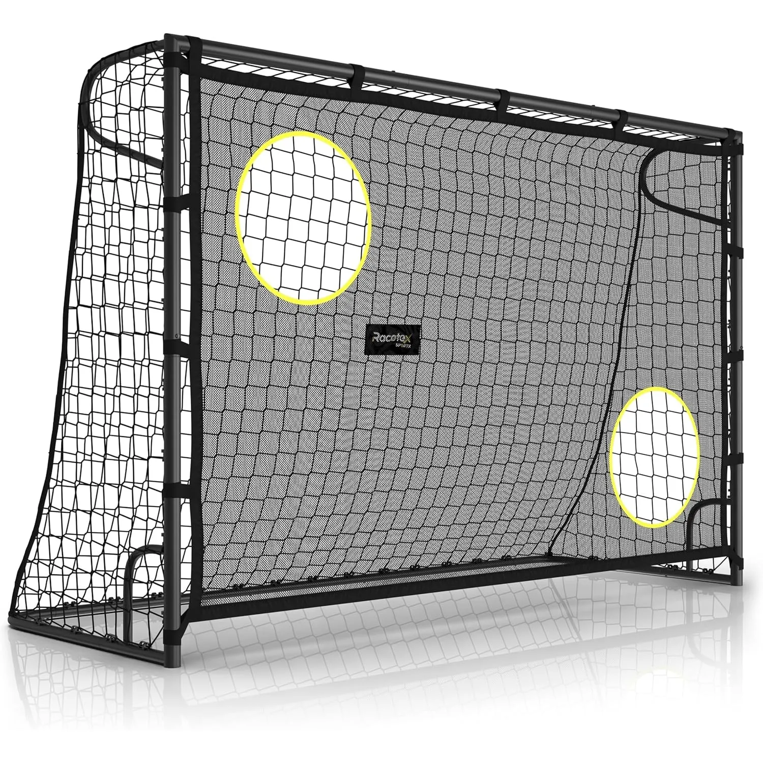 Racetex Fussballtore für Garten Kinder [MIT TORWAND] – Robustes Fußballtor Kinder und Erwachsene mit Stahlrahmen Front …
