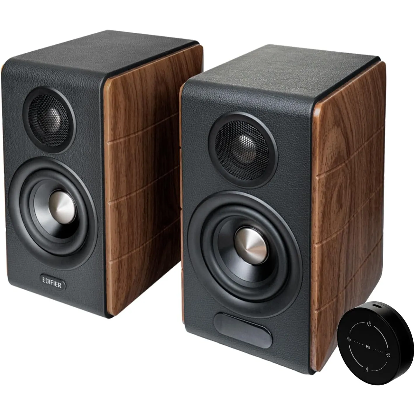 Edifier S880DBMKII aktive HiFi-Lautsprecher | Hi-Res Audio-Wireless LDAC | 88W | DSP | Elegantes Holzgehäuse | RCA, opt…