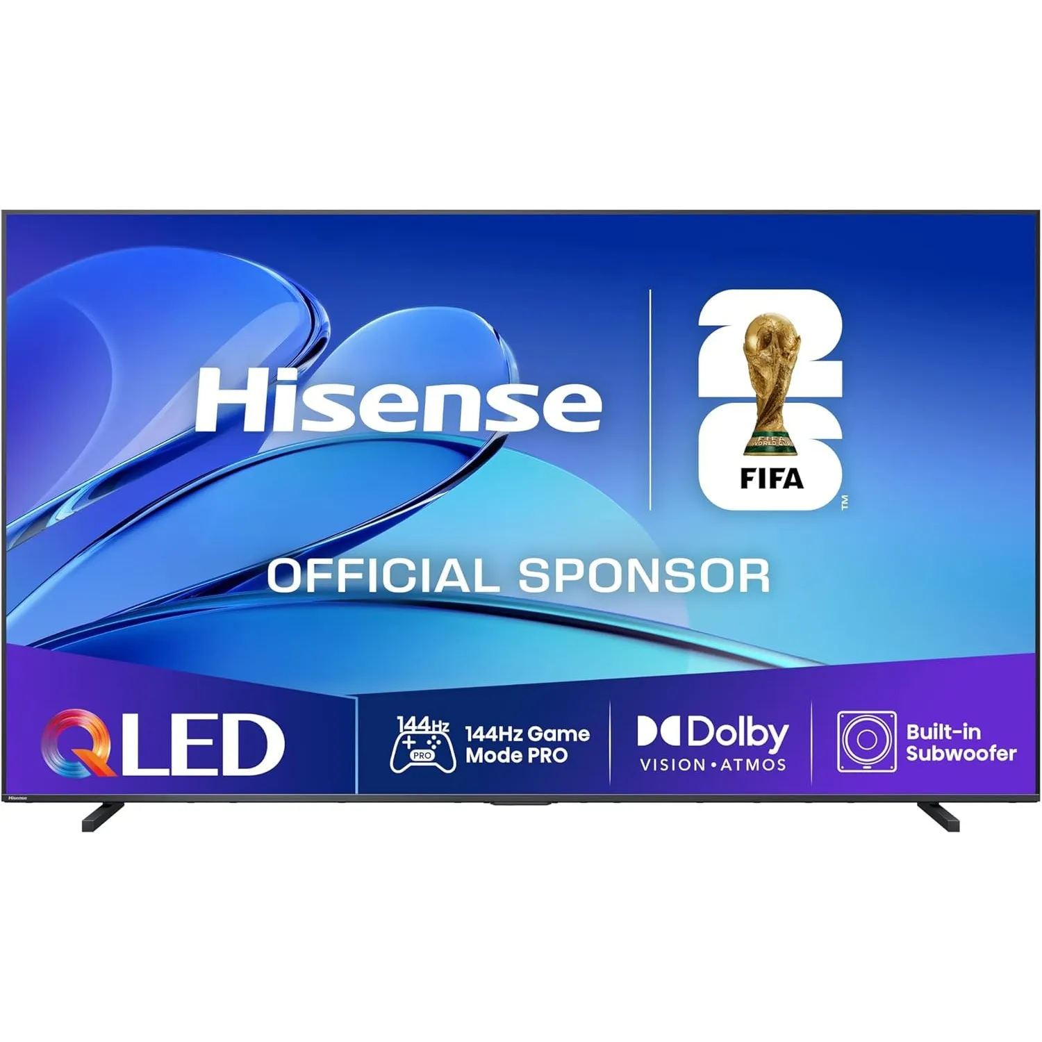 Hisense 98E7Q Fernseher, 98 Zoll, 2480 Mm, 4K UHD QLED, Smart TV, 144Hz Game Mode PRO, AI 4K Upscaler, Smoothmotion, Li…