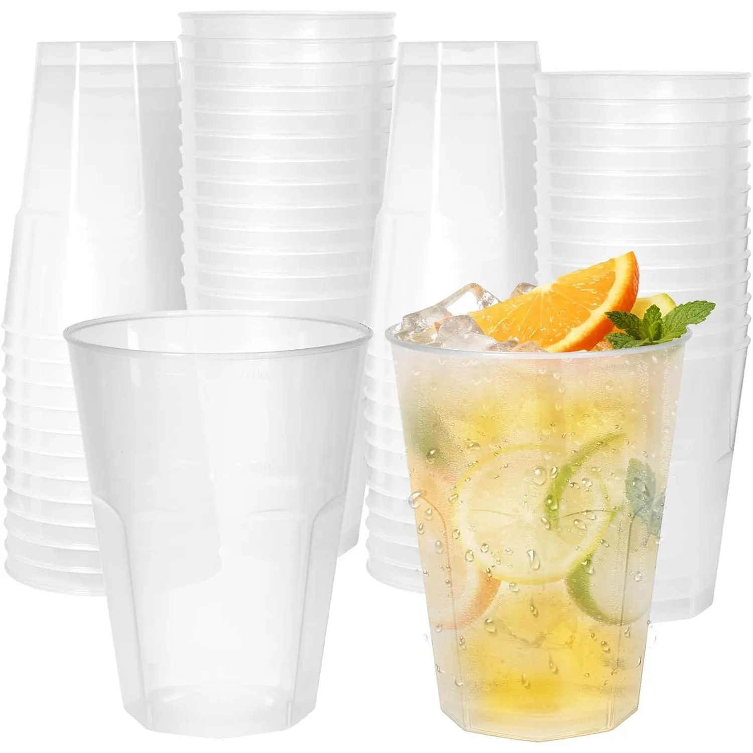 50 Stück Partybecher Set, Mehrwegbecher