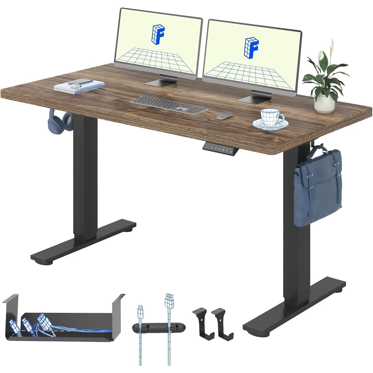 FLEXISPOT Höhenverstellbarer Schreibtisch Basic 160x80cm