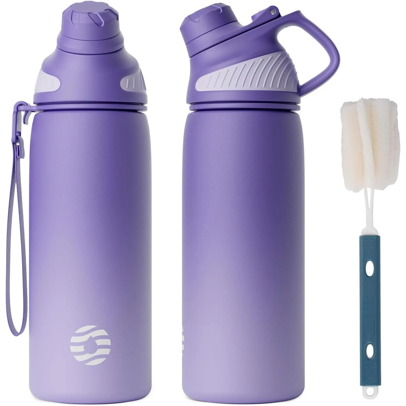 Fjbottle Edelstahl Trinkflasche 600ml mit Magnetdeckel für Fahrradhalter | Für Kohlensäure geeignet, auslaufsicher und …