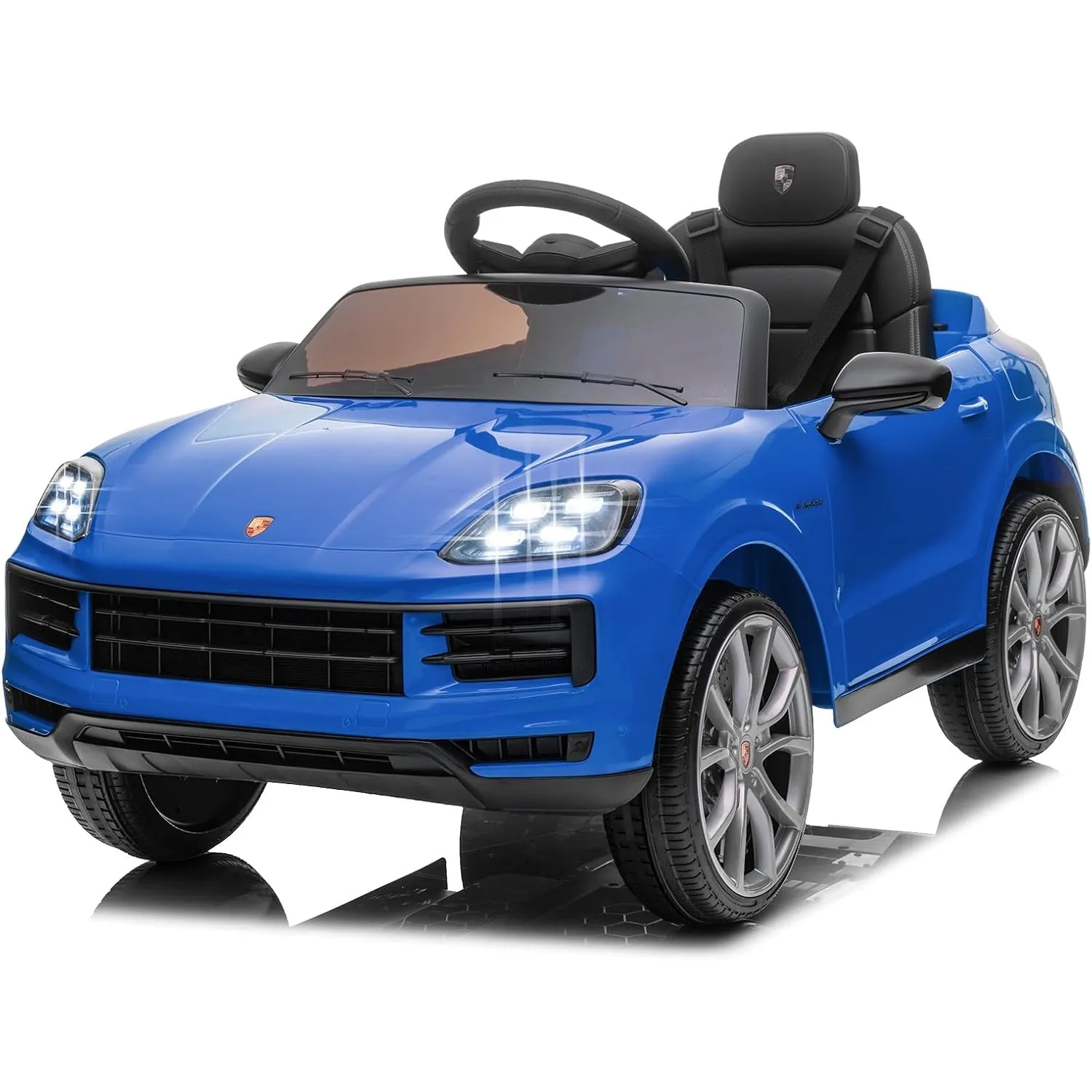LALAHO Kinder Elektroauto 12V 2-türig mit 2,4G-Fernbedienung MP3 Blau