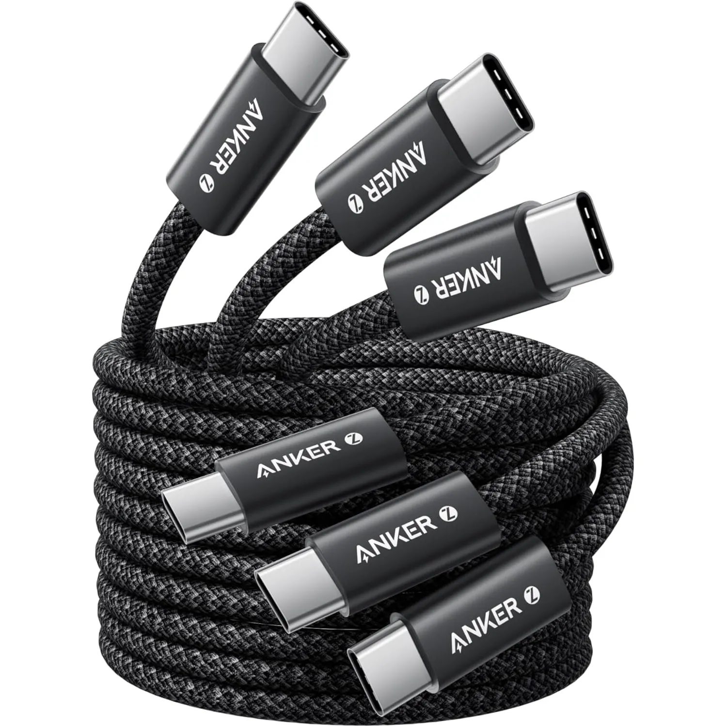 Anker 240W USB C auf USB C kabel PD 3.1 [3 Stück 1,5m]