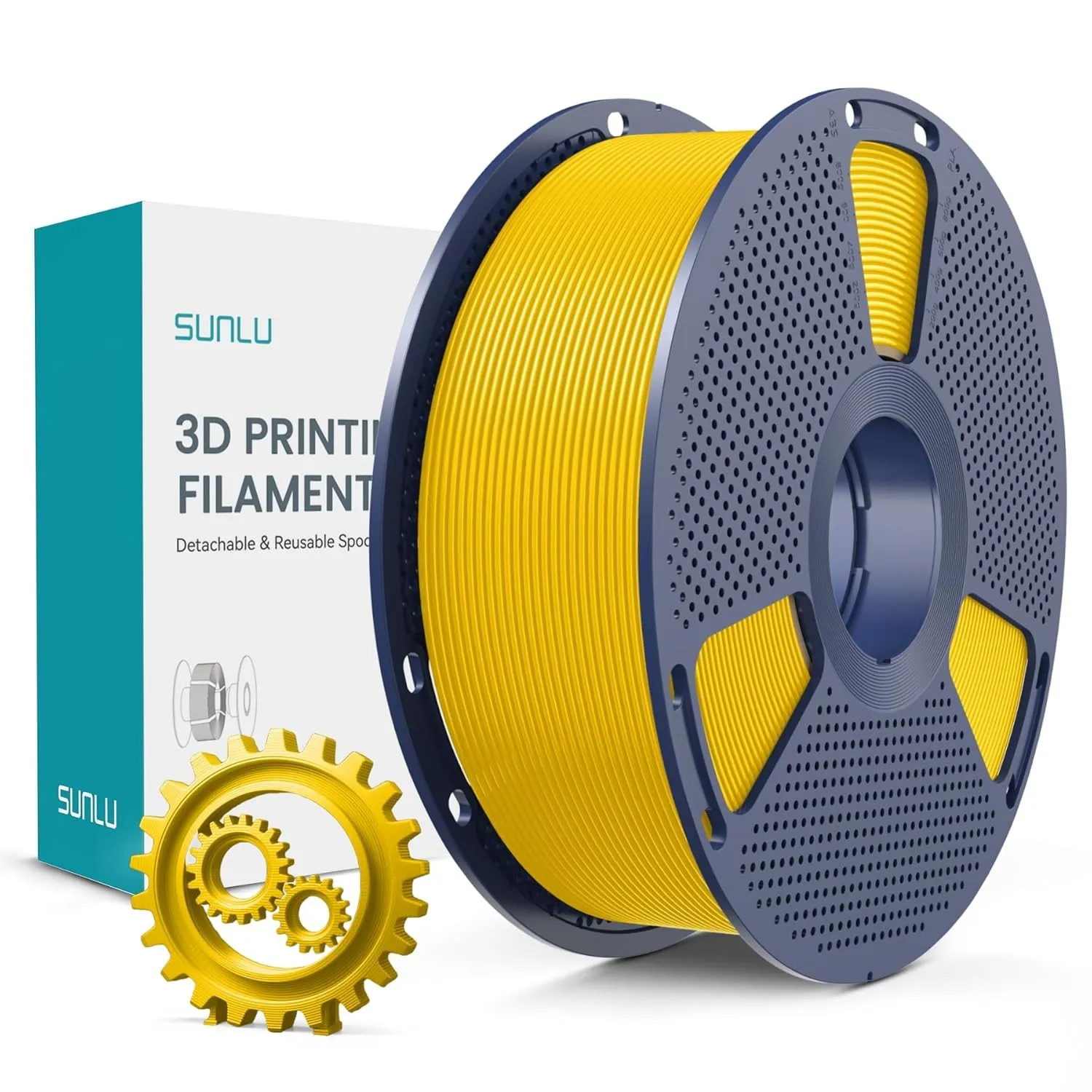 SUNLU PLA+ Filament 1.75mm, Verbesserte Haltbarkeit und Hohe Festigkeit, PLA Plus 3D Druckerfilament für 3D FDM Drucker…