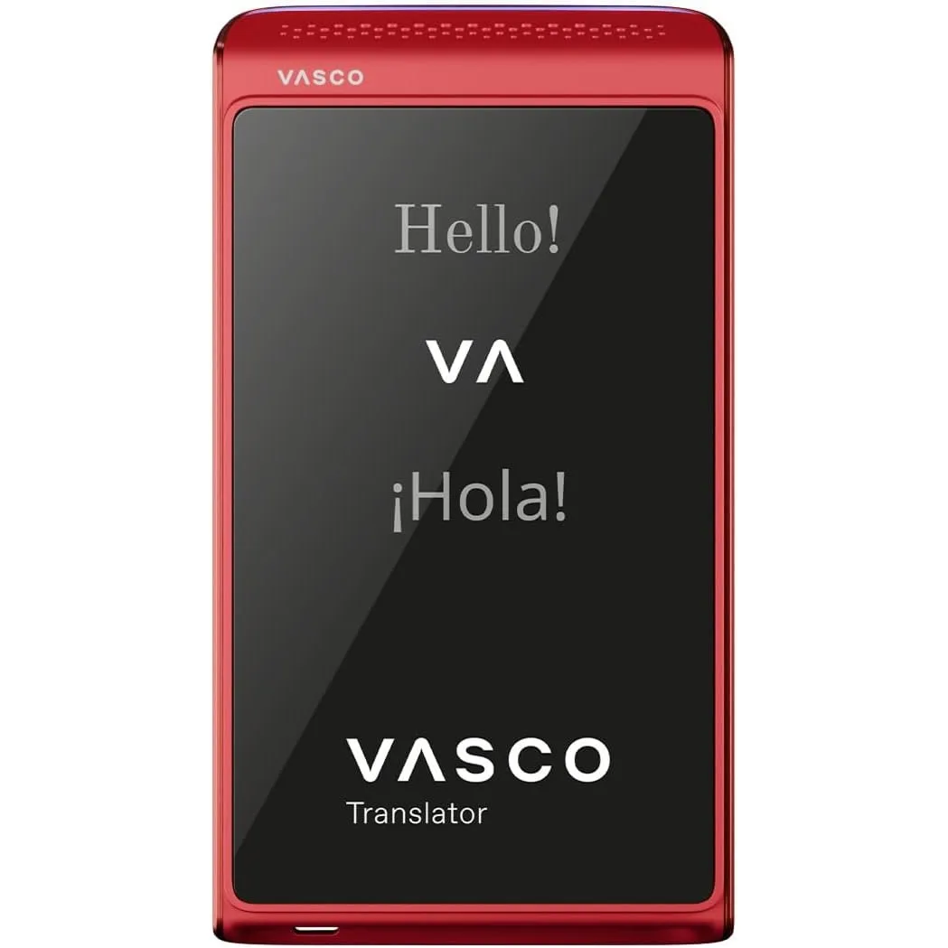 Vasco Translator Q1 | Premium Sprachübersetzer von Vasco | Scarlet Pulse