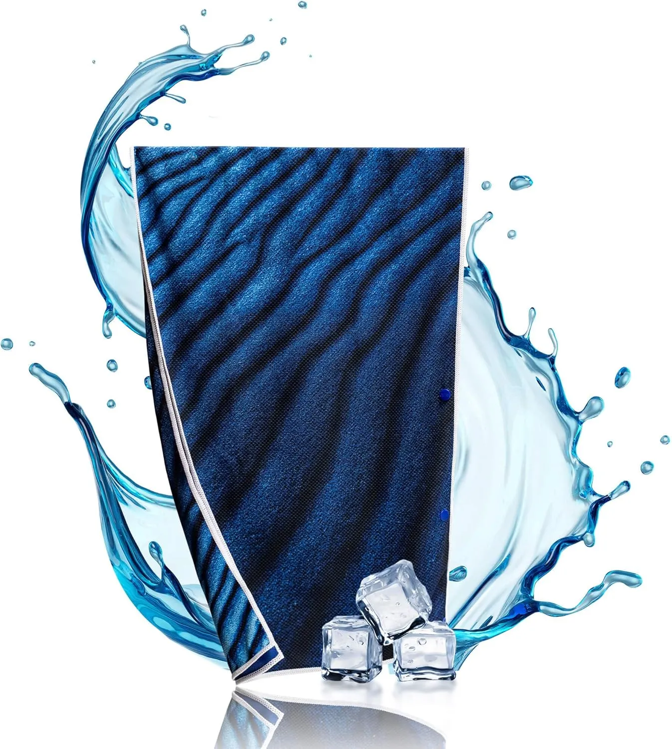 Cooling Towel 90 × 30 cm with Press Studs – Up to 15 °C Colder than the Ambient Temperature – Cooling Towel for Neck & …