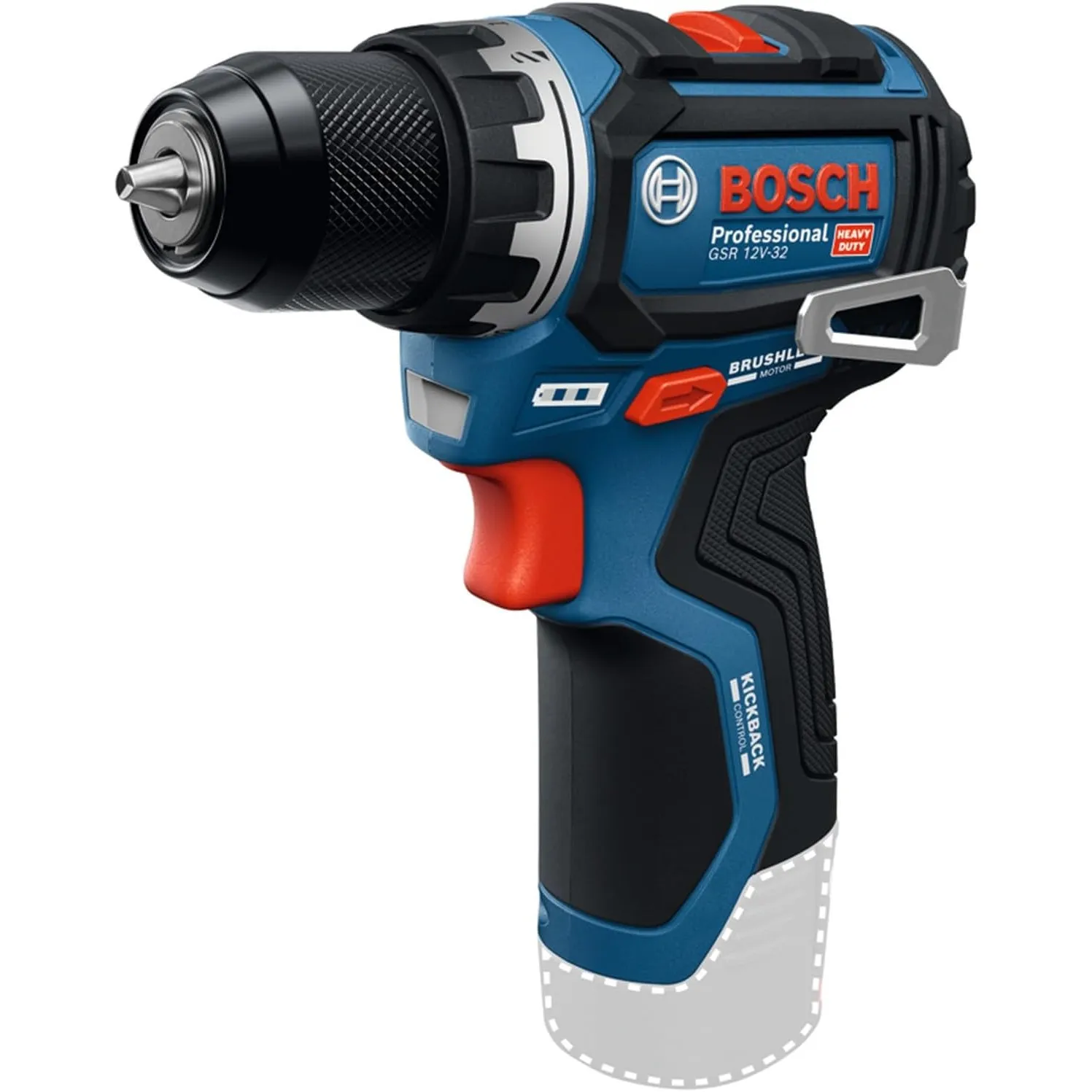 Bosch Professional 12V Akku-Bohrschrauber GSR 12V-32 (Advanced KickBack Control, bürstenloser Motor)