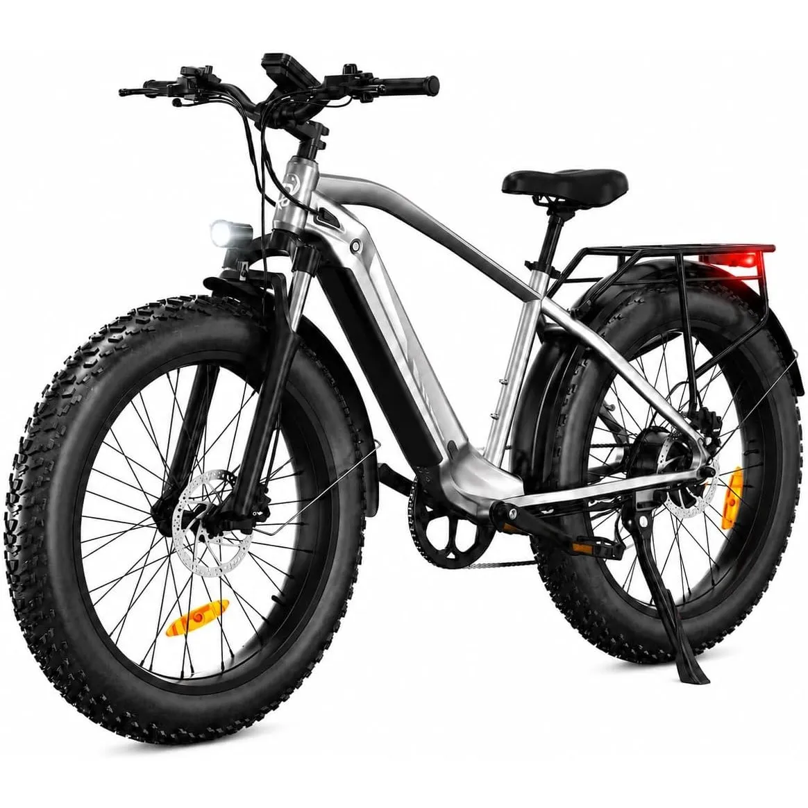 Bodywel E Fatbike Herren Damen, 26x4.0 All Terrain E Bike Mountainbike, 48V 15Ah Akuu, 250W Heckmotor, 7-Gang-Getriebe,…