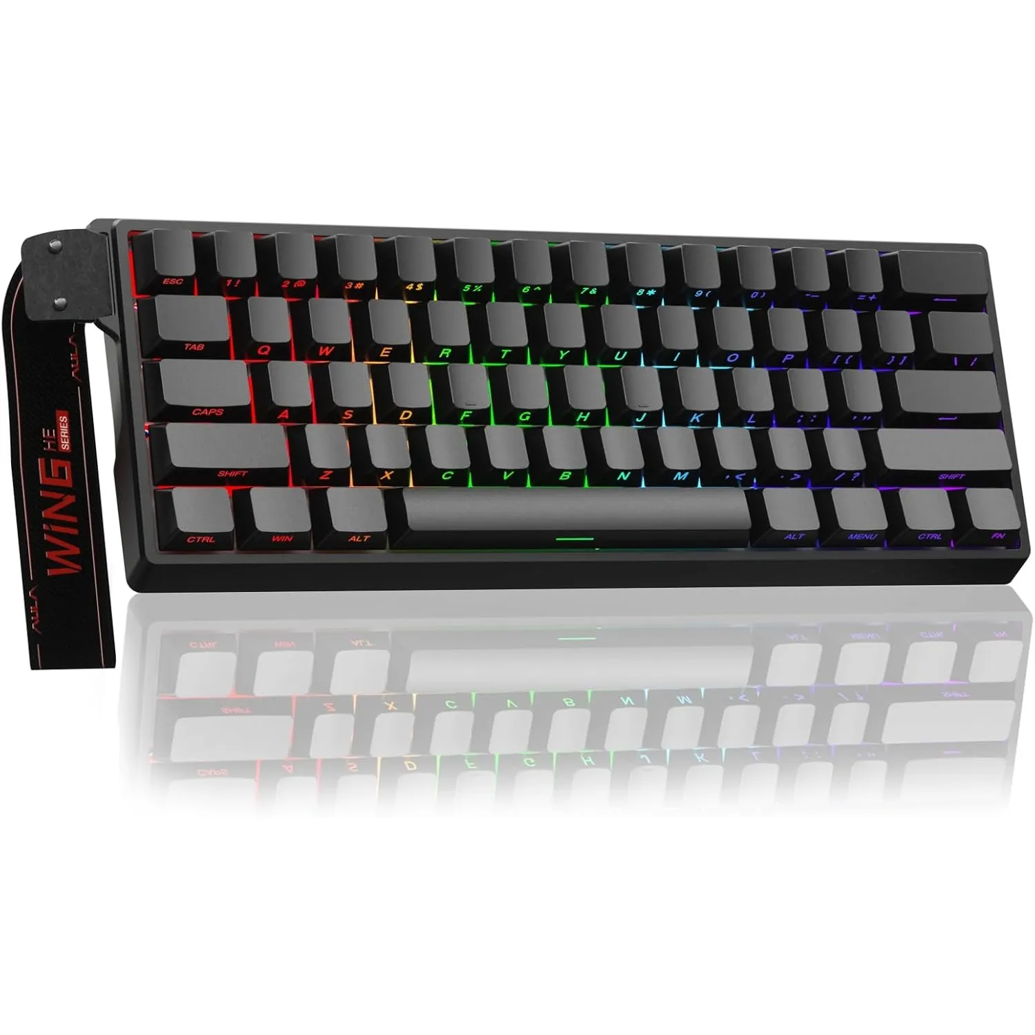 AULA WIN60 HE Mechanische Gaming Tastatur mit Kabel,Hall Effect Magnetic Switches,Rapid Trigger,Einstellbare Betätigung…