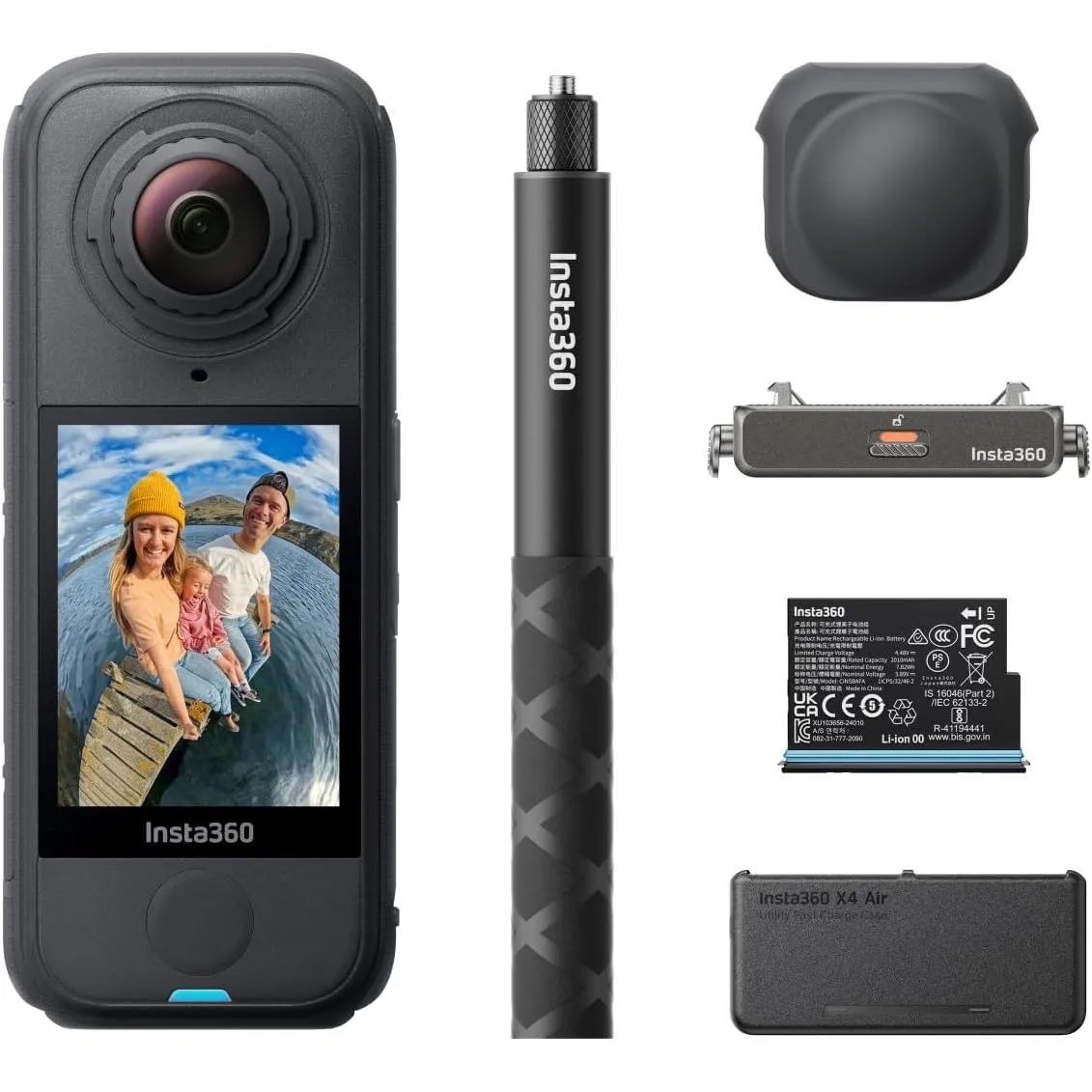 Insta360 X4 Air Essentials-Bundle – 165 g leichte 8K 360°-Kamera, Unsichtbarer Selfie-Stick, Wechsel-Linsen, Aufnehmen …