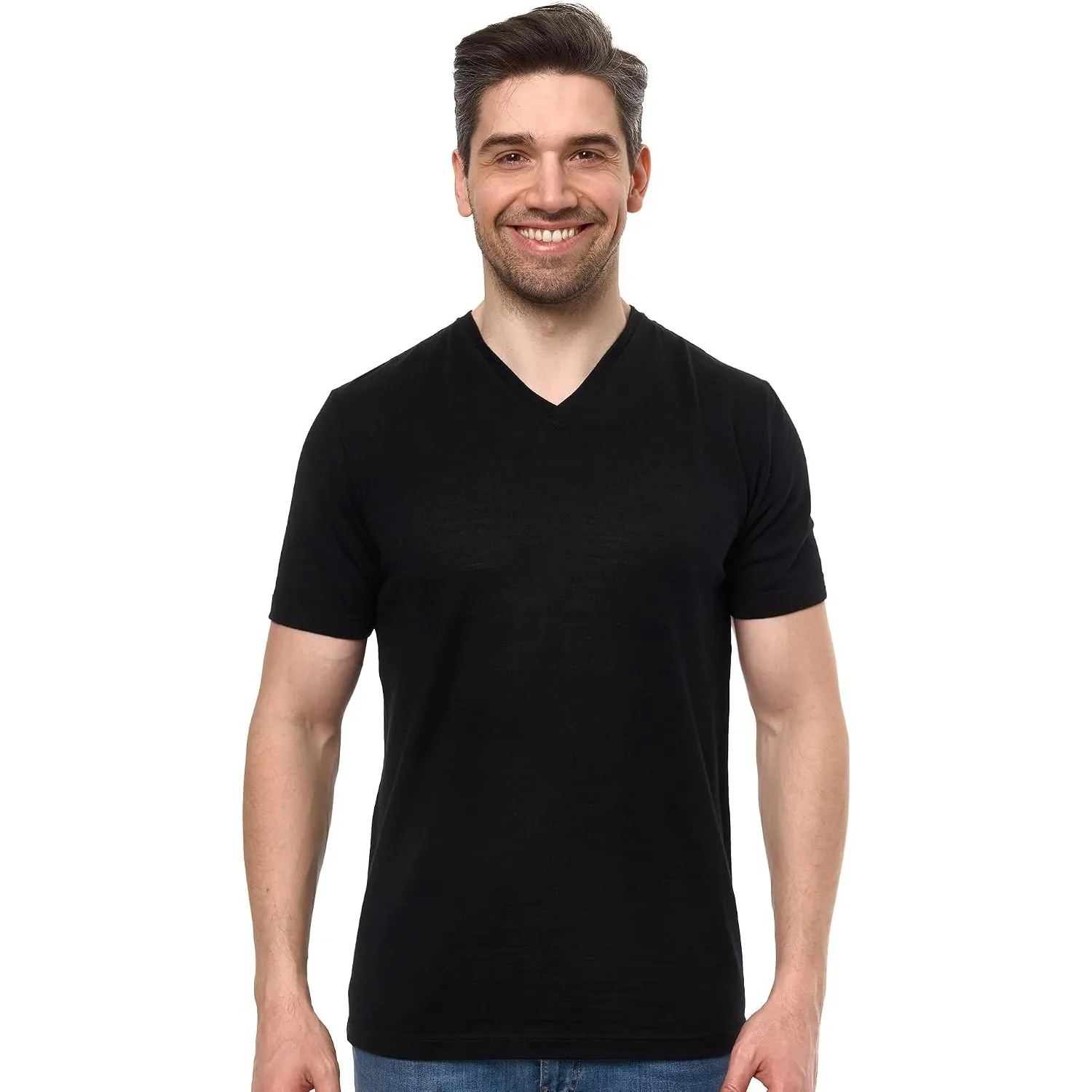 Merino.tech 100% Merino Wolle Tshirt Herren - Merino Shirt Herren Kurzarm