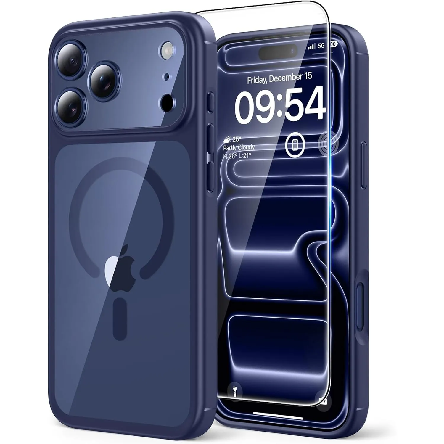 TAURI für iPhone 17 Pro Max Hülle 6,9" mit Panzer Schutz Glas Folie, Kompatibel mit MagSafe, Vollständiger Kameraschutz…