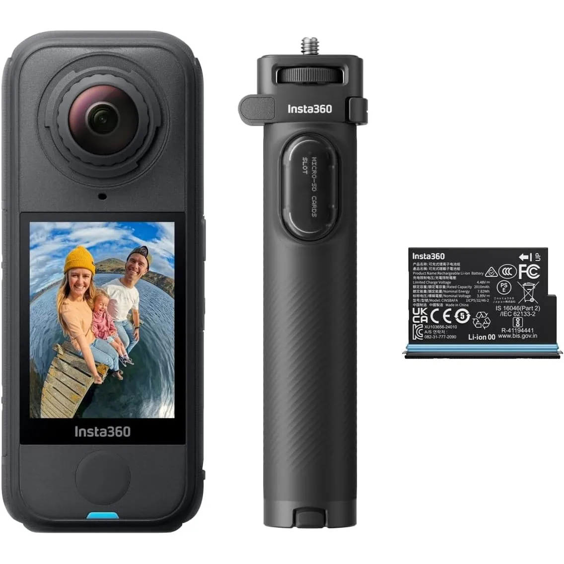 Insta360 X4 Air Reise-Bundle – 165 g leichte 8K 360°-Kamera, Unsichtbarer Selfie-Stick, Wechsel-Linsen, Erst aufnehmen …