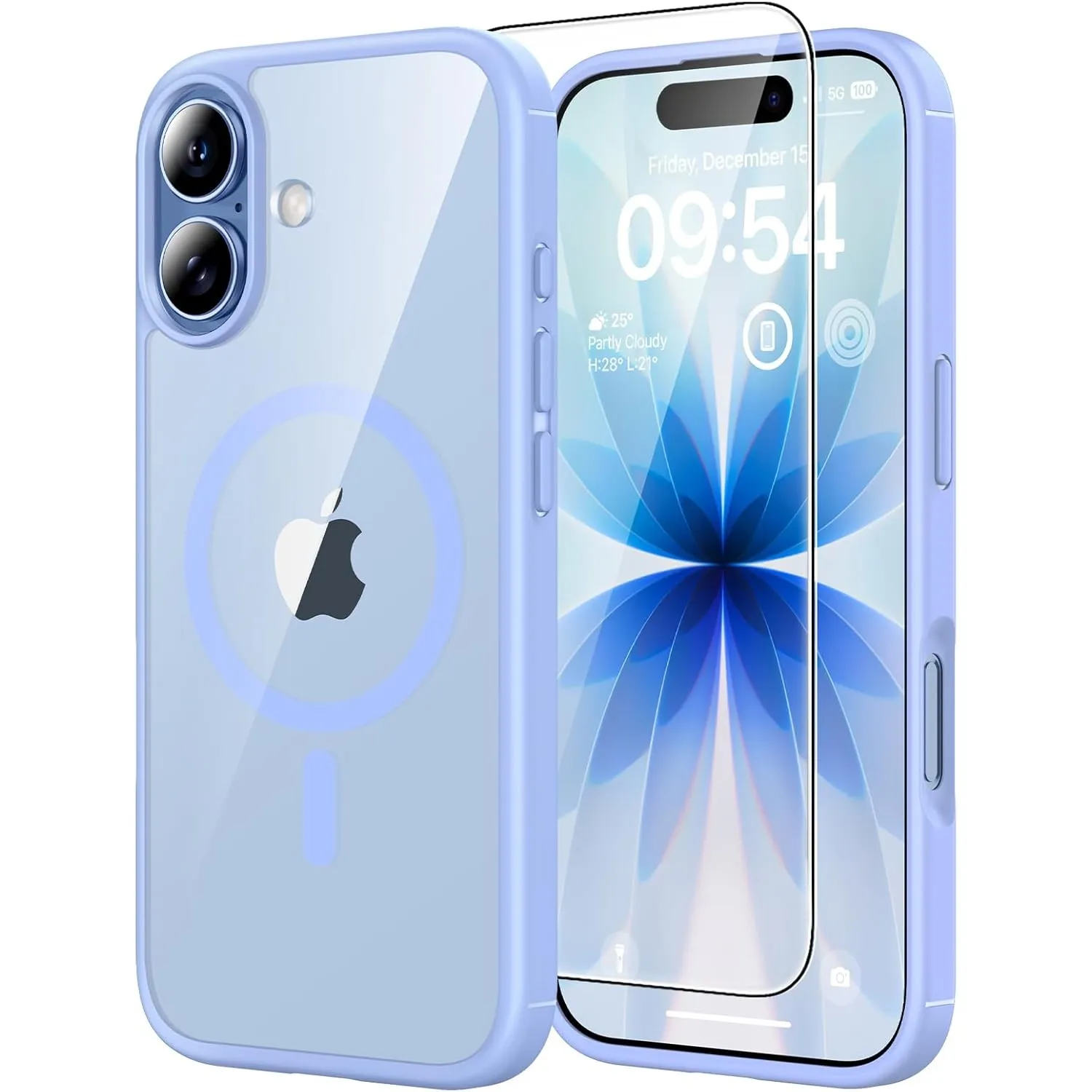 TAURI für iPhone 17 Hülle 6,3" mit Panzer Schutz Glas Folie, Kompatibel mit MagSafe, Schutz nach Militärstandard, [Anti…