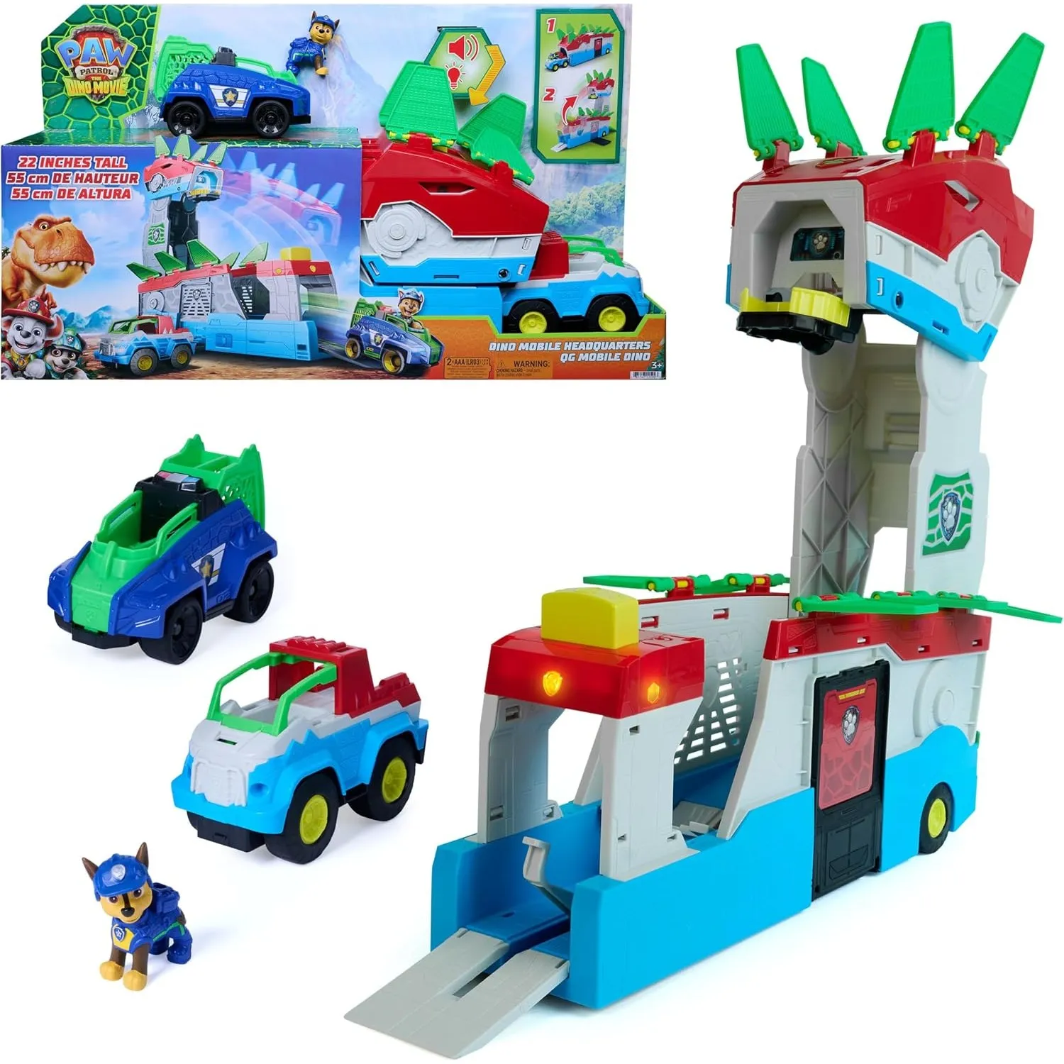 PAW PATROL: Der Dino Film 2-in-1 Dino-Hauptquartier, ab 3 Jahren