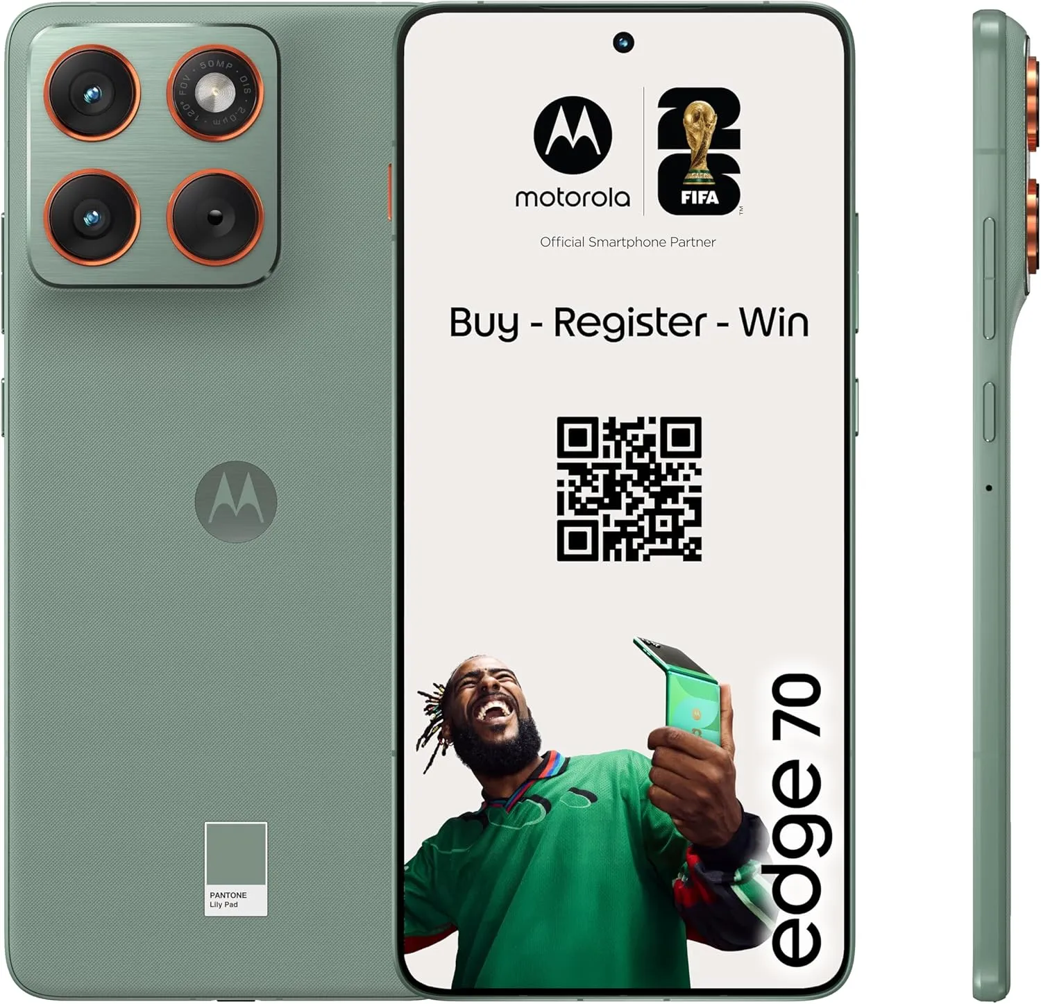 Motorola Edge 70 Smartphone (Robustes 6,67"-Super-HD+-Display Dank Corning Gorilla Glass 7i, 50-MP-Kamera, 12/512 GB, 4…
