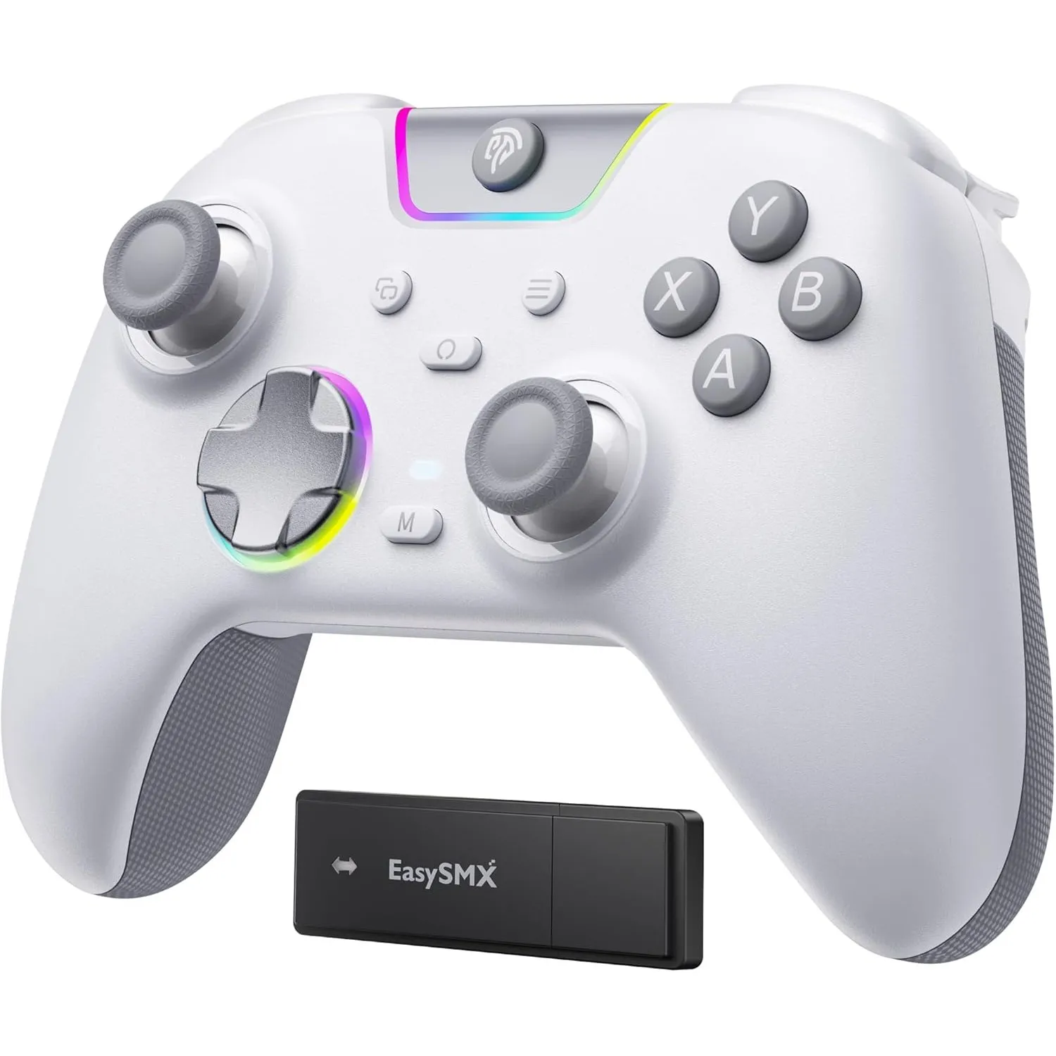EasySMX X05PRO Wireless Controller PC, Gaming Controller für PC mit leise Tasten, 2-stufige Tigger, Hall Joysticks, 2 p…