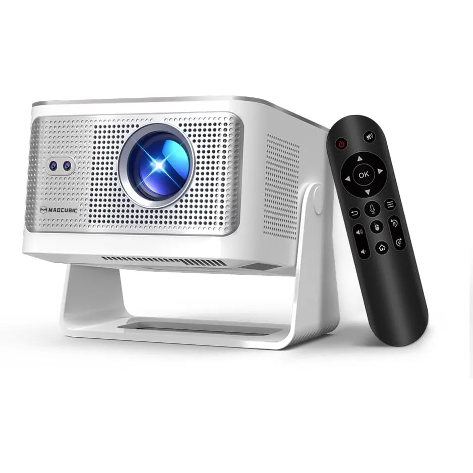 Magcubic Mini Beamer 4K Unterstützt – Android 14 Smart Projektor HY350MAX | 600ANSI, Auto-Fokus & Keystone Korrektur, N…