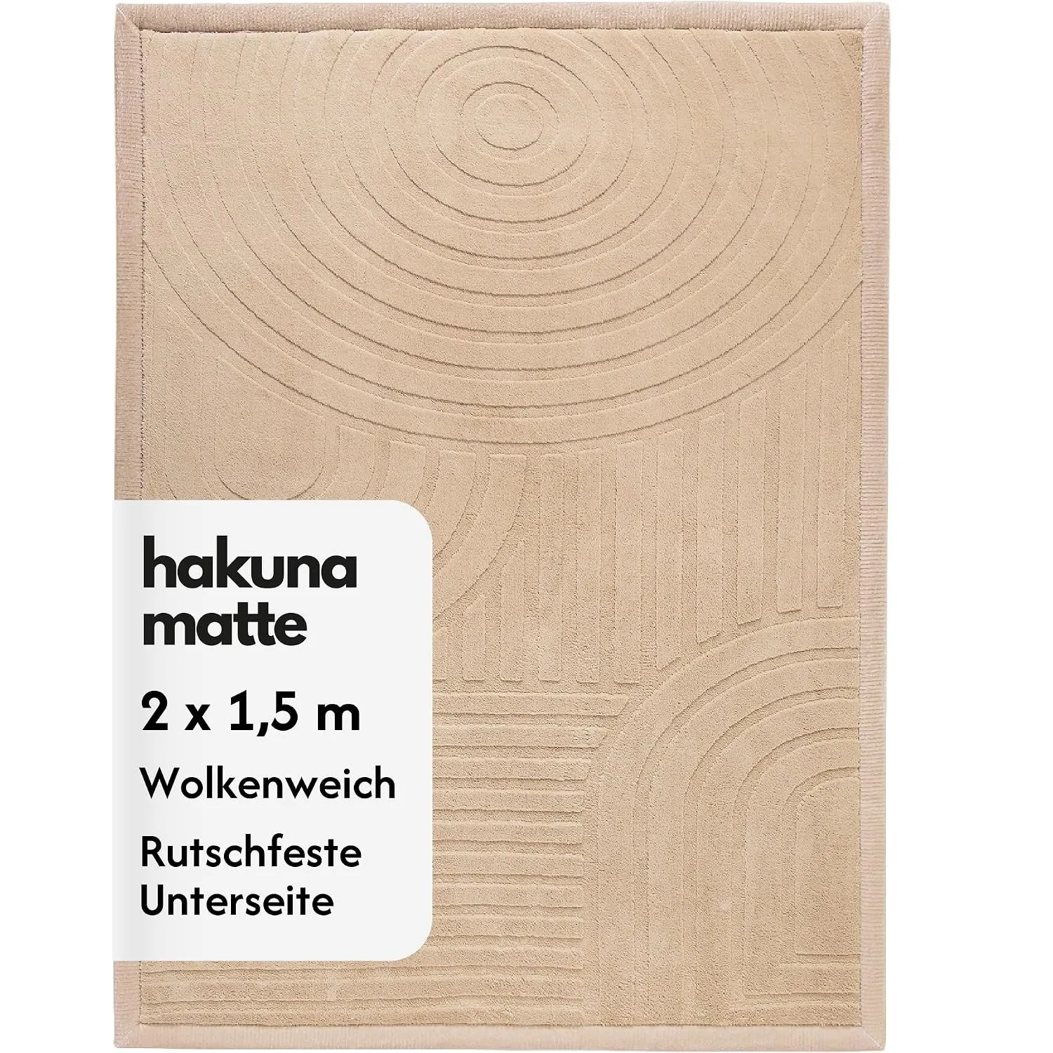 Wolkenweiche Spielmatte Baby 200x150x2,5cm, bögen, Tatami Matte