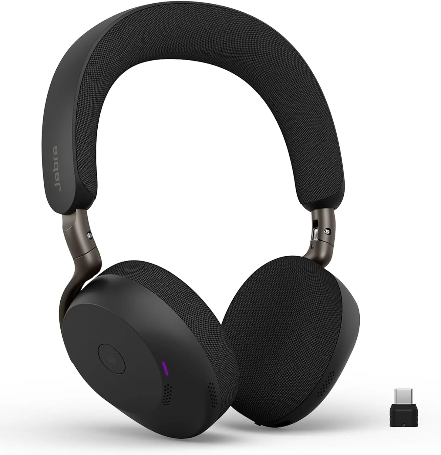 Jabra Evolve3 75 On-Ear Bluetooth Headset kabellos mit Mikrofon für Büro, USB-C, KI-Sprachanruf, Erweiterte Aktive Gerä…