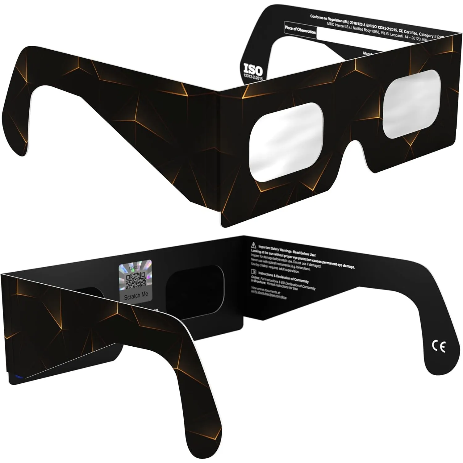 Absolute Eclipse Sonnenfinsternis Brille 2026 zum Sehen der Sonnenfinsternis - ISO 12312-2 CE Zertifiziert - 12. August…