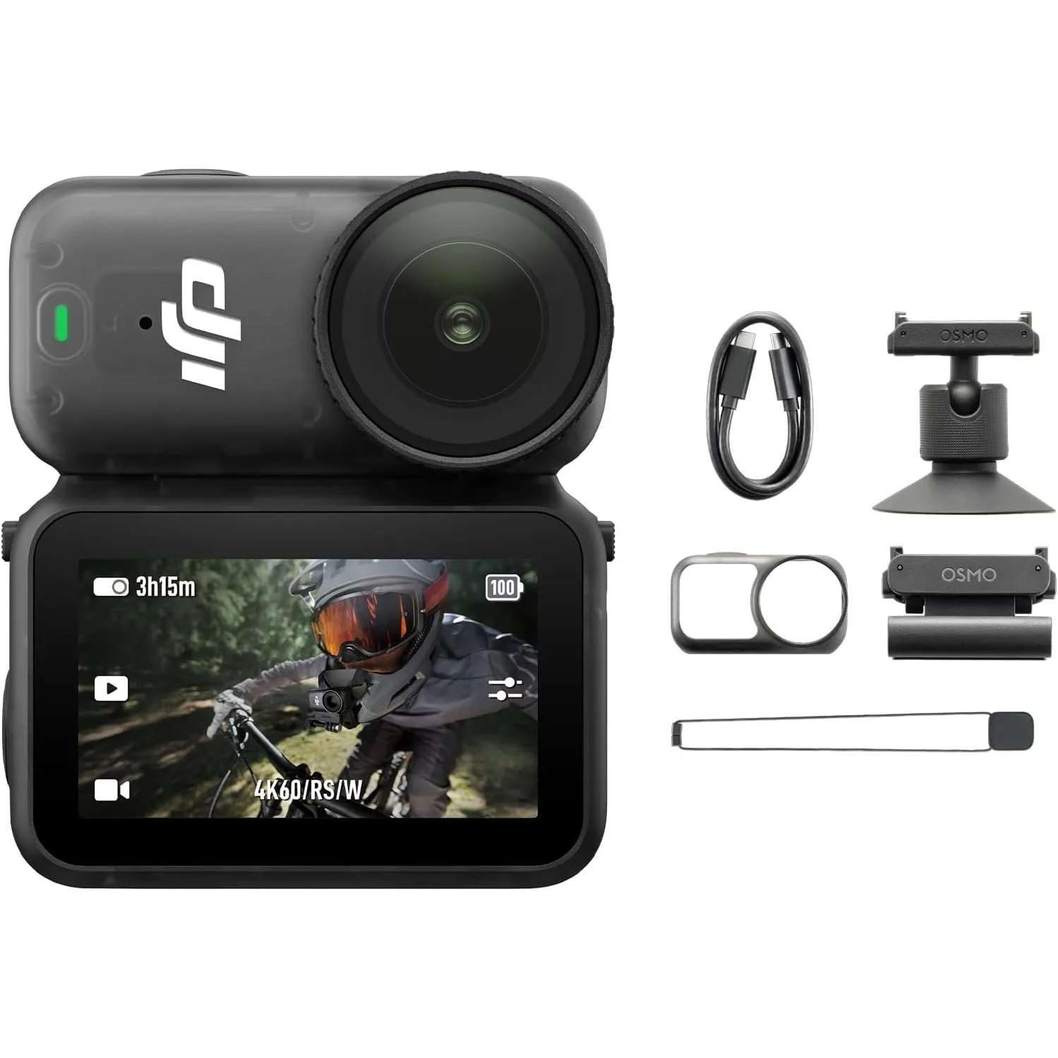 DJI Osmo Nano Standard Combo (64 GB)- 4K/60fps kleine Mini-Cam mit 1/1,3″ Sensor, 143° Weitwinkel-Video, 200 min Akku, …