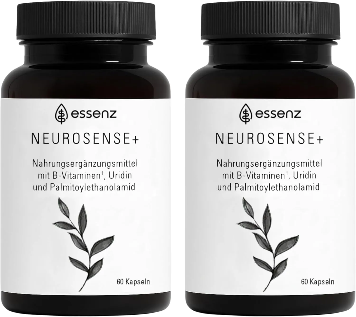 ESSENZ - Neurosense+ 2 x 60 Capsules - To Support Normal Cell and Nerve Function. Natural Capsules with Folic Acid and …