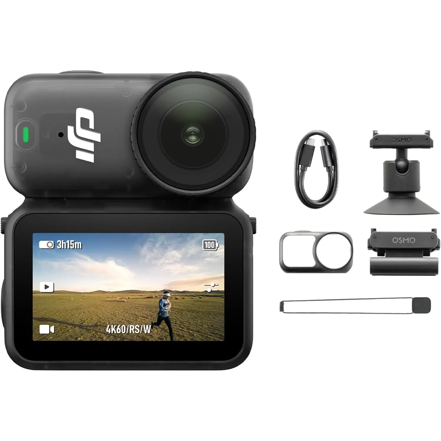 DJI Osmo Nano Standard Combo (128 GB)- 4K/60fps kleine Mini-Cam mit 1/1,3″ Sensor, 143° Weitwinkel-Video, 200 min Akku,…
