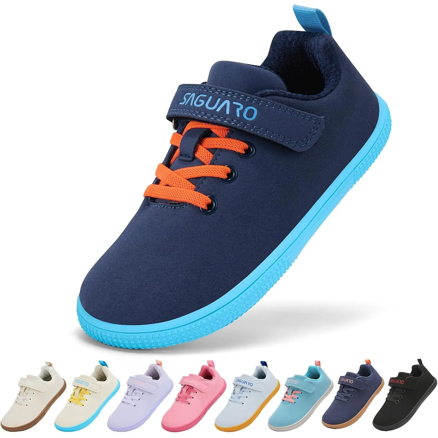 SAGUARO Barfußschuhe Kinder Barfuß Sneaker Outdoor Breite Hallenschuhe Kinderschuhe Gr.25-36