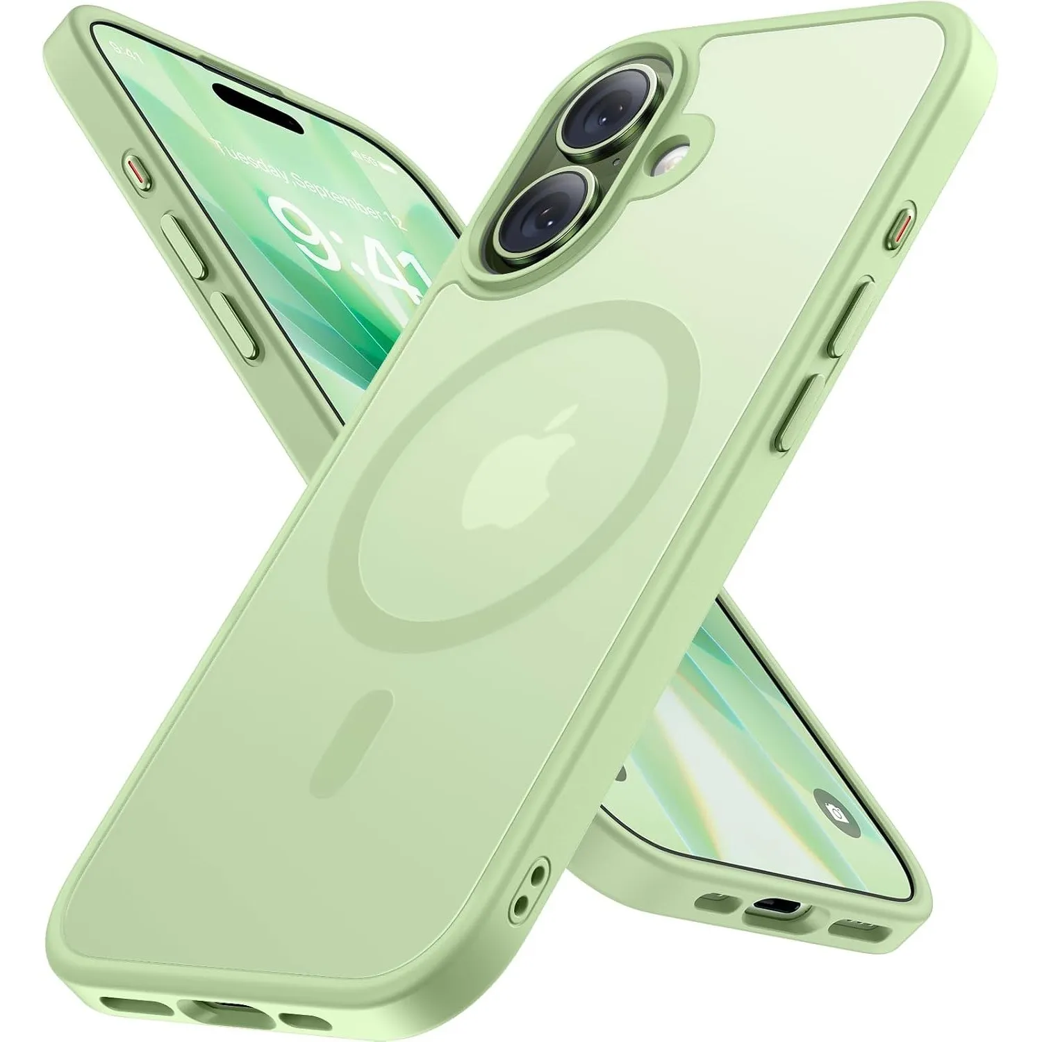 Miracase für iPhone 17 Hülle mit Magsafe TOP MIL, HellGrün