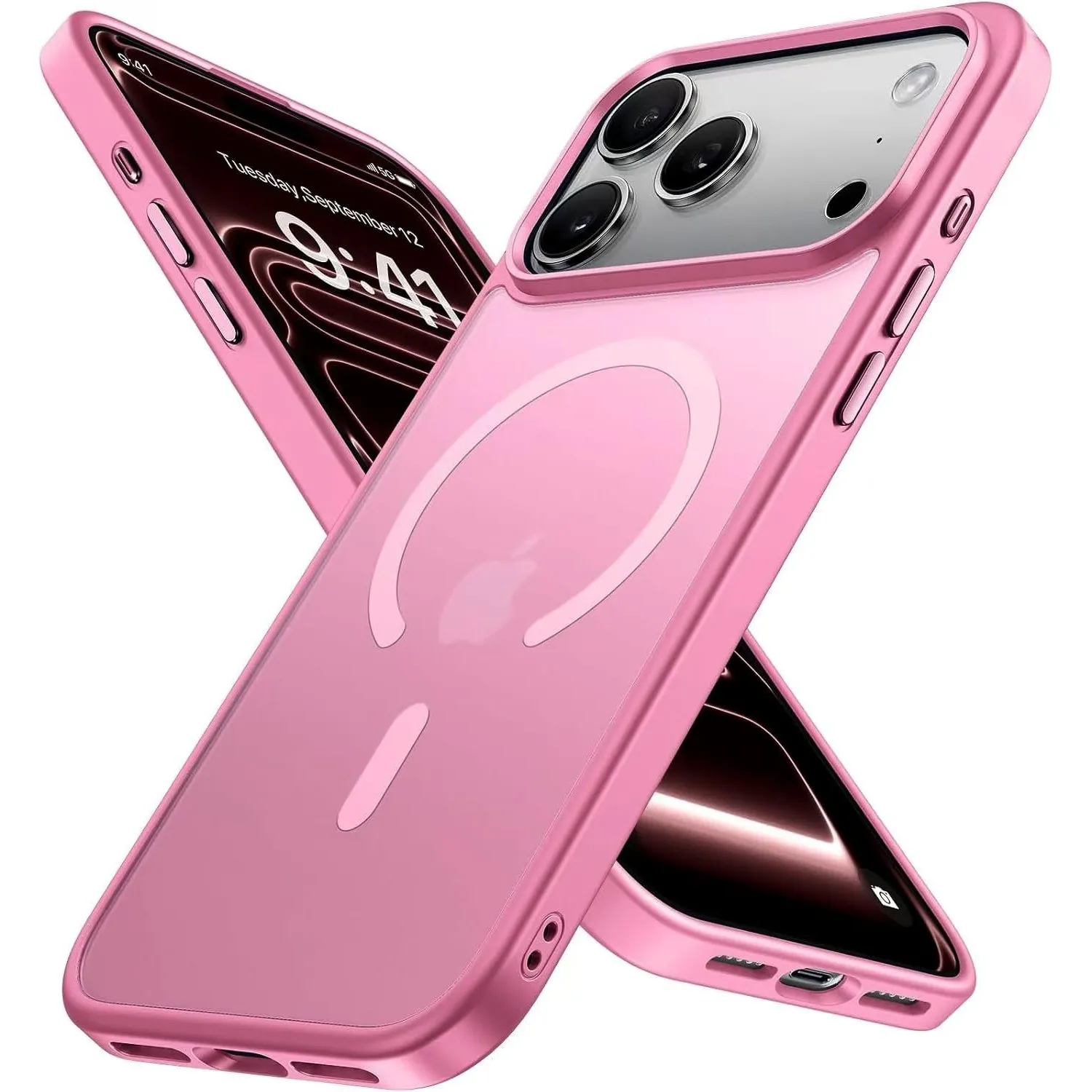 Miracase für iPhone 17 Pro Hülle für Magsafe [TOP Militärschutz & Magnetkraft] Stoßfest Kratzfest mit Samtiger Haptik H…
