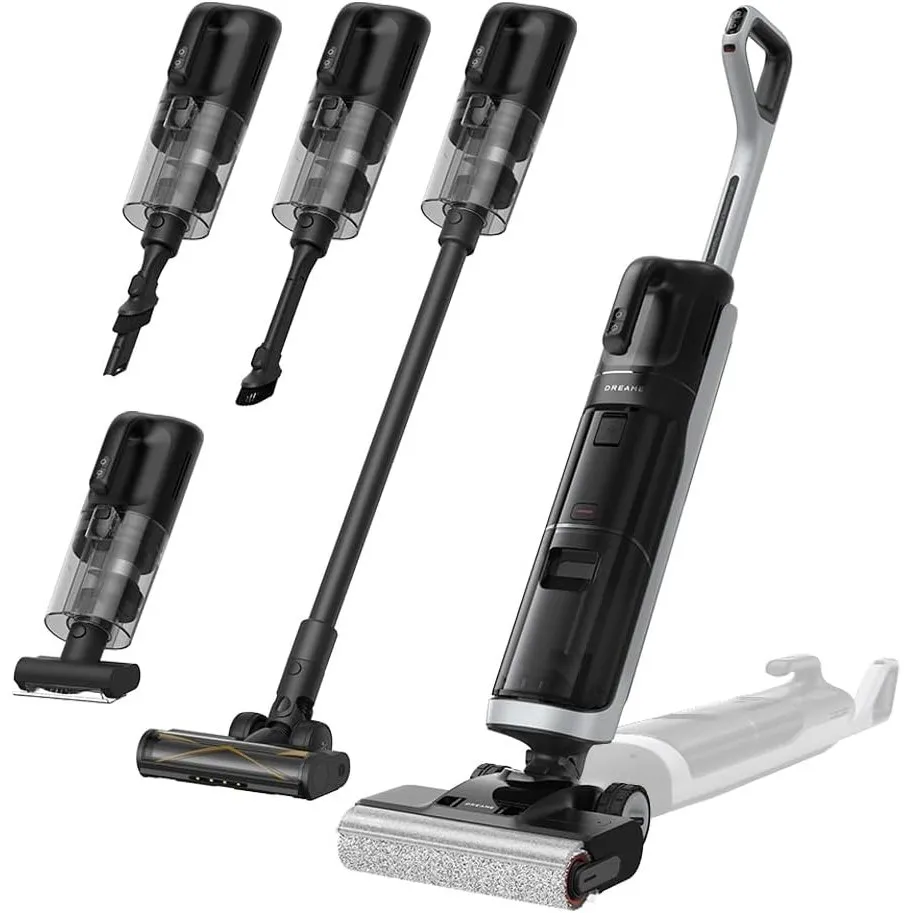dreame H14 Dual 5-in-1 Nass- & Trockensauger, smarte Dosierung | 60 °C Bürstenreinigung, 5 Min. Trocknung bei 60 °C, Gl…