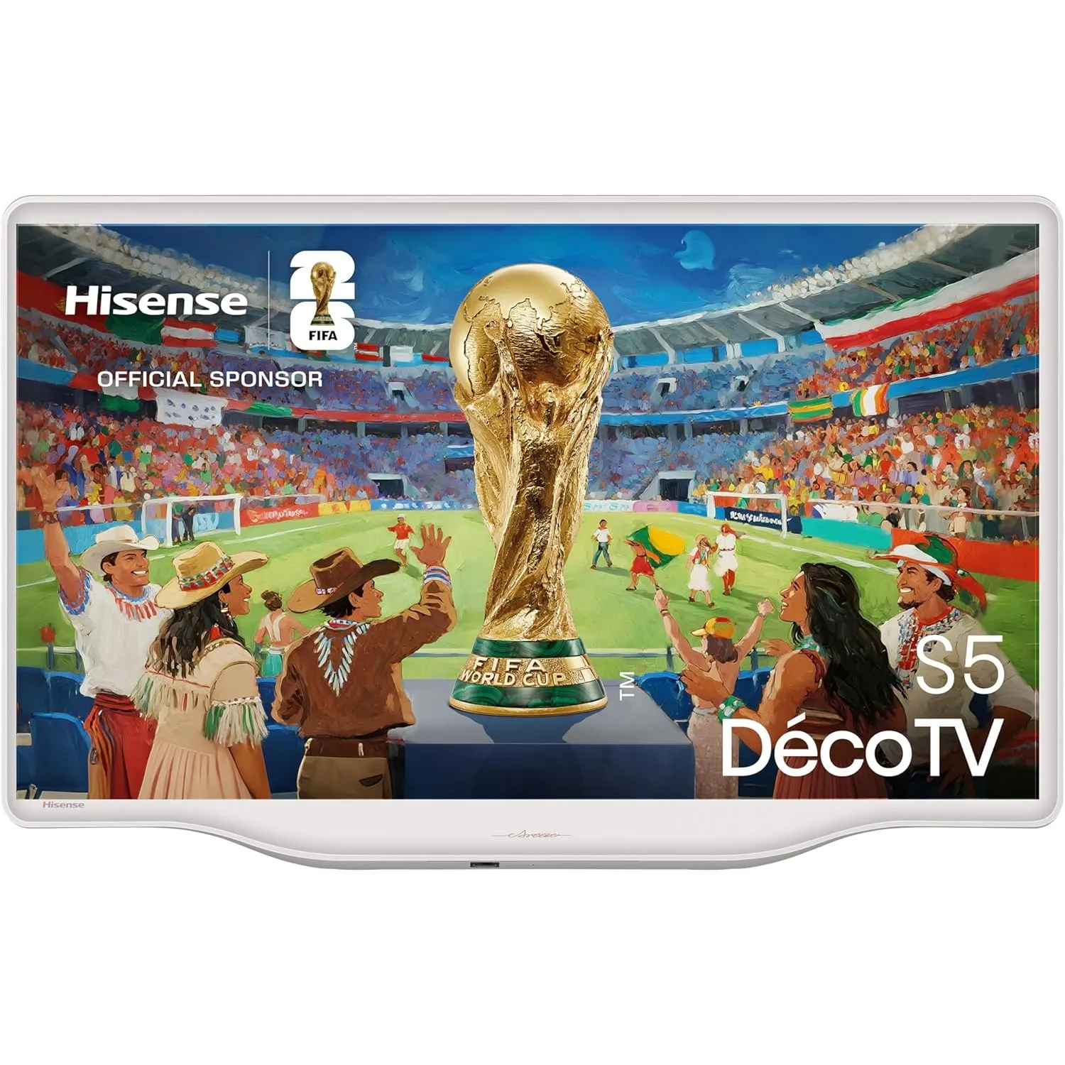 Hisense 32S5Q Deco TV, 800 Mm, 32 Zoll, FHD QLED, HDR10, Dolby Atmos, Colour, 60Hz, DVB T2 und C und S2 Tuner, WiFi, HD…