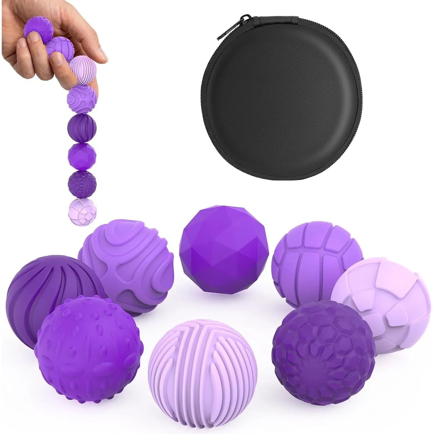8 stück magnetische Fidget Toys,Silikon Magnetkugeln Anti-Stress