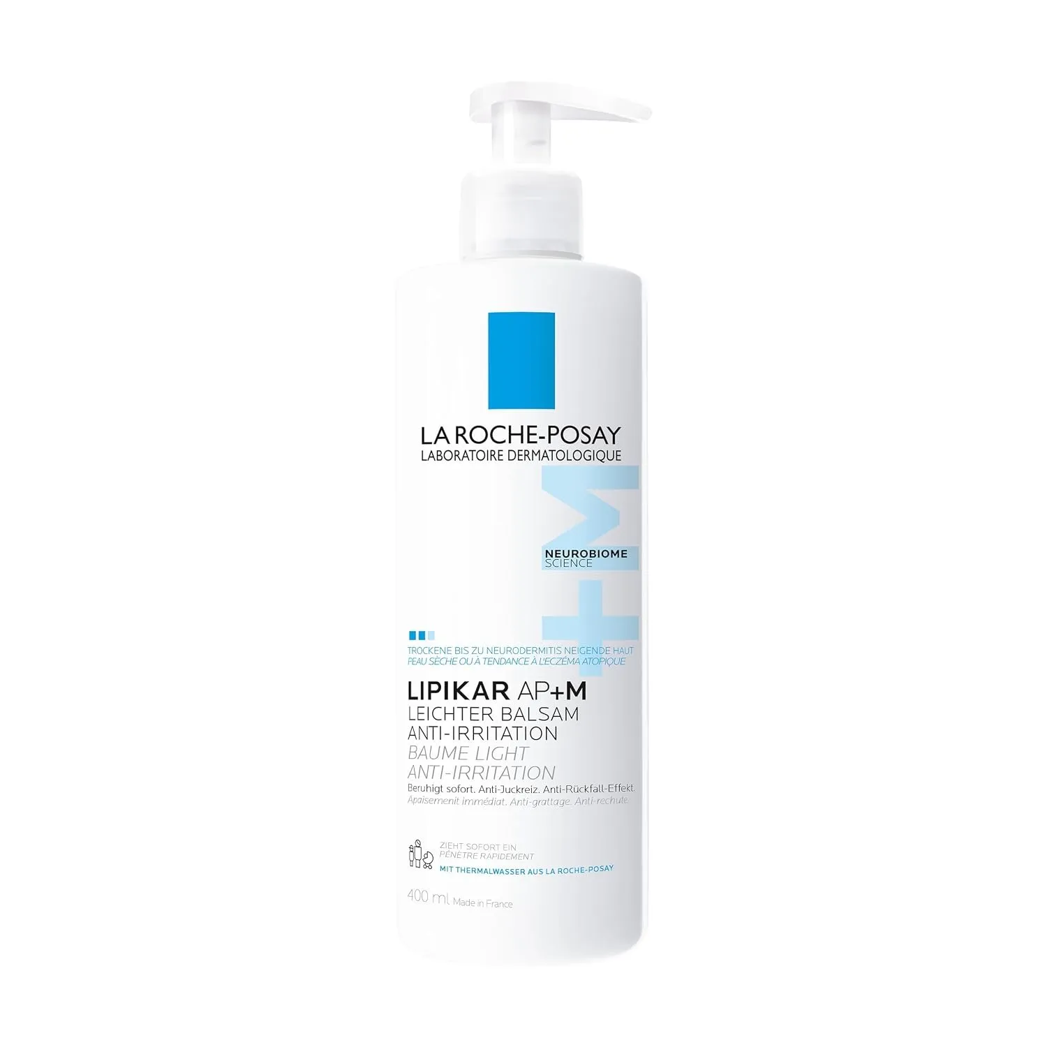 La Roche-Posay Lipikar Leichter Balsam AP+M Bodylotion, Neurodermitis 400ml