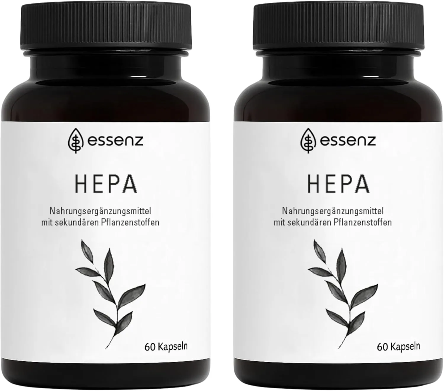 ESSENZ Hepa 2 x 60 Capsules - High Quality Capsules with Milk Thistle, Artichoke & Dandelion Extract