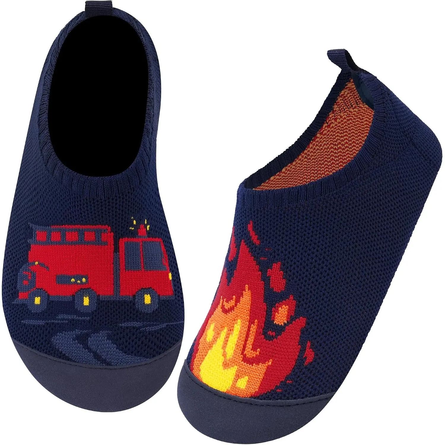 Kyopp Hausschuhe Kinder Mädchen Barfussschuhe Kindergarten Slippers Jungen | Rutschfest Pantoffeln, Atmungsaktiv Turnsc…