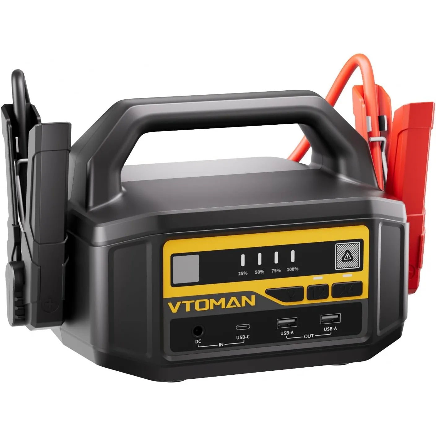 VTOMAN V-Truck Auto Starthilfe Powerbank-6000A 12V/24V Tragbare Batterie Booster für Lkw, Transporter und Traktoren (Al…