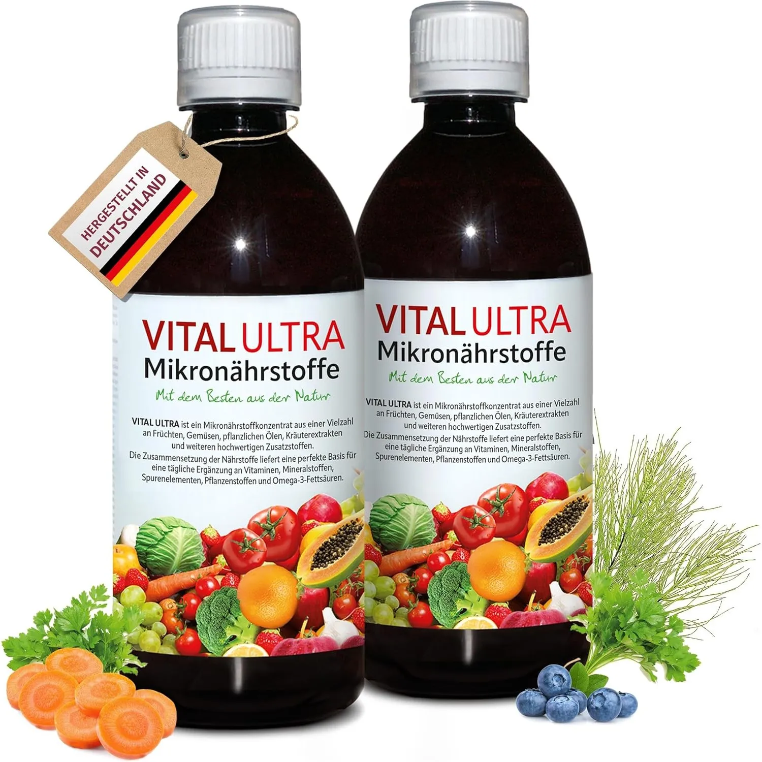 Vital Ultra Mikronährstoffkonzentrat, die tägliche Nährstoffbasis, 2x480ml