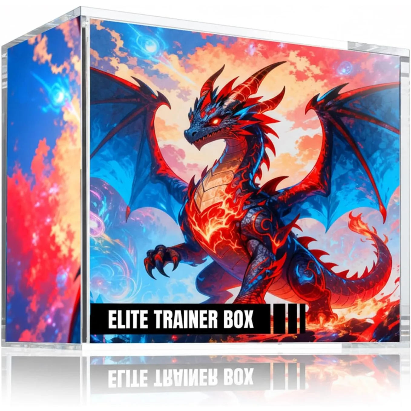Wigearss Acryl Case Magnetisch, Schutzhülle, Schutzbox für Pokemon Elite Trainer Box