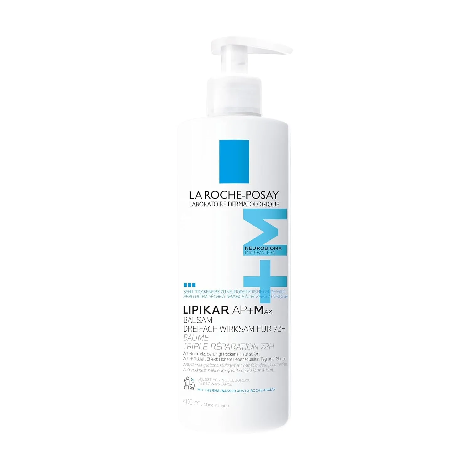 La Roche Posay Lipikar Balsam AP+Max Bodylotion, Rückfettende Körpercreme für trockene, zu Neurodermitis neigende Haut,…