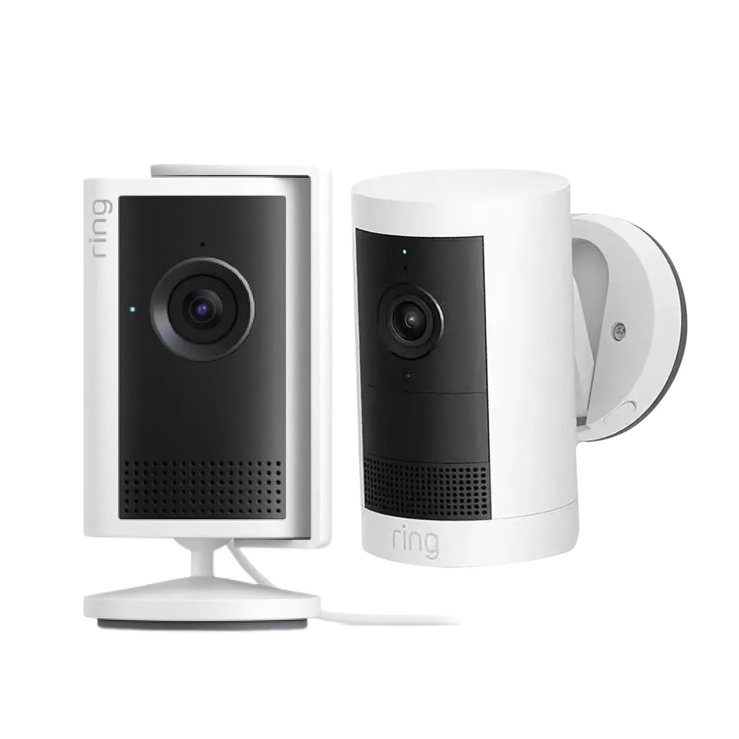 Ring Innenkamera Plus (neueste Generation) mit Außenkamera Plus | Sicherheitskamera mit Netzstecker | Retinal 2K, bis z…